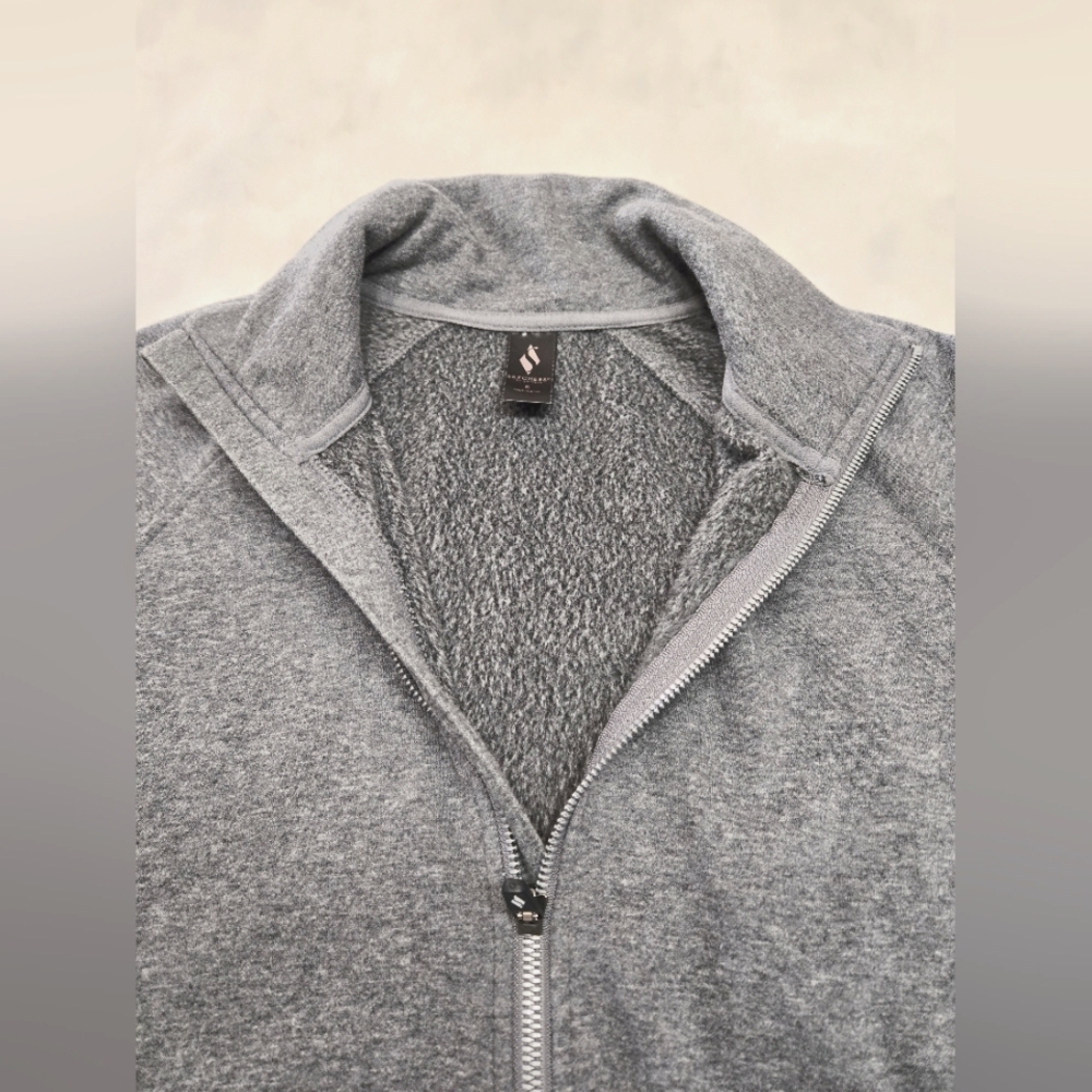 Skechers Gray Women's Full Zip Jersey Fall Mock Neck Jacket Size S - Picture 4 of 8